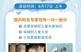 武汉民生耳鼻喉医院国内知名耳再造专家6月17日来手术公益面诊